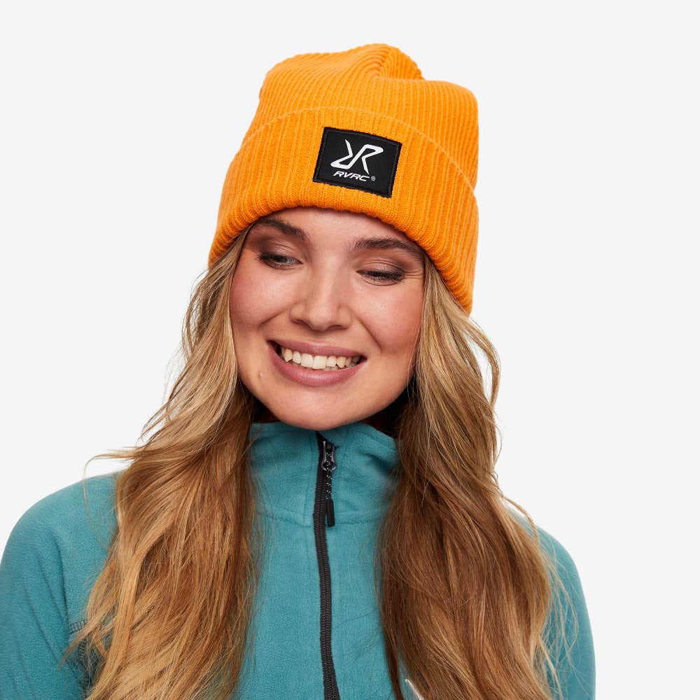 Ribbed Patch Beanie