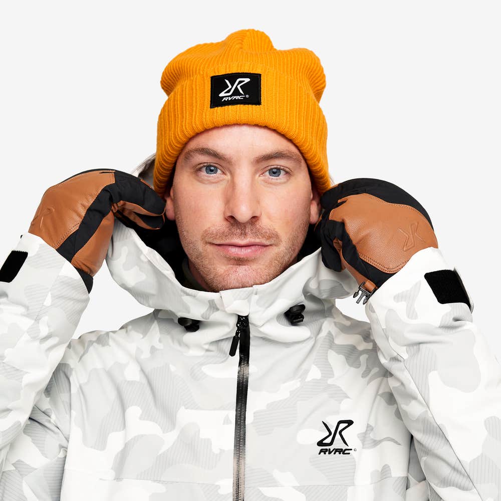 Ribbed Patch Beanie