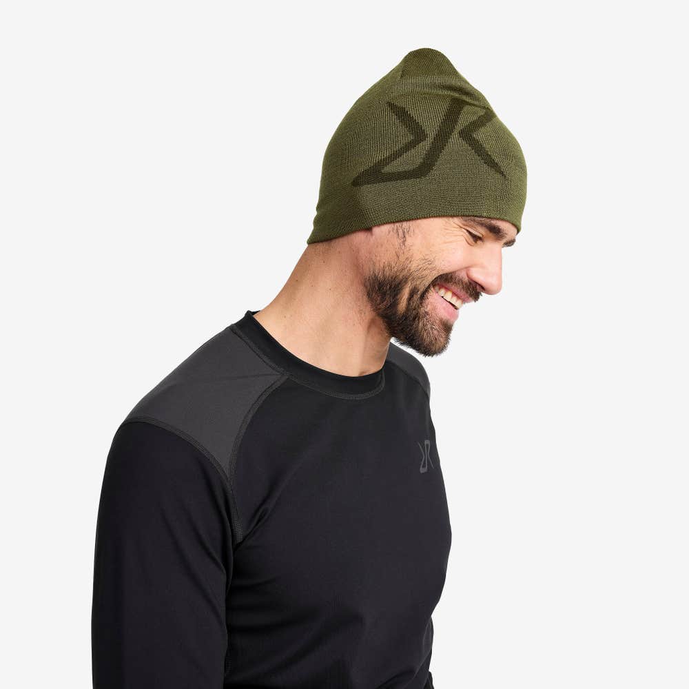 Merino Knitted Logo Beanie