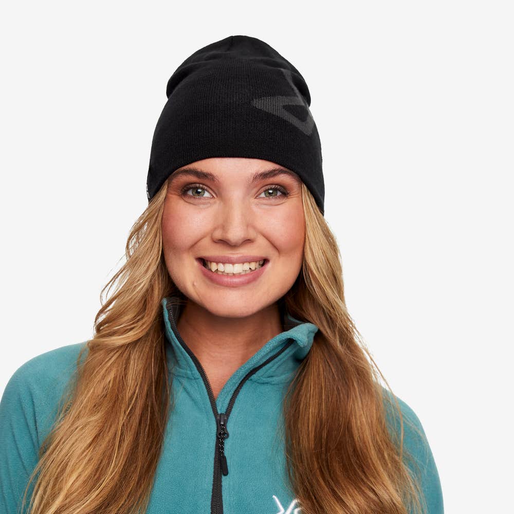 Merino Knitted Logo Beanie